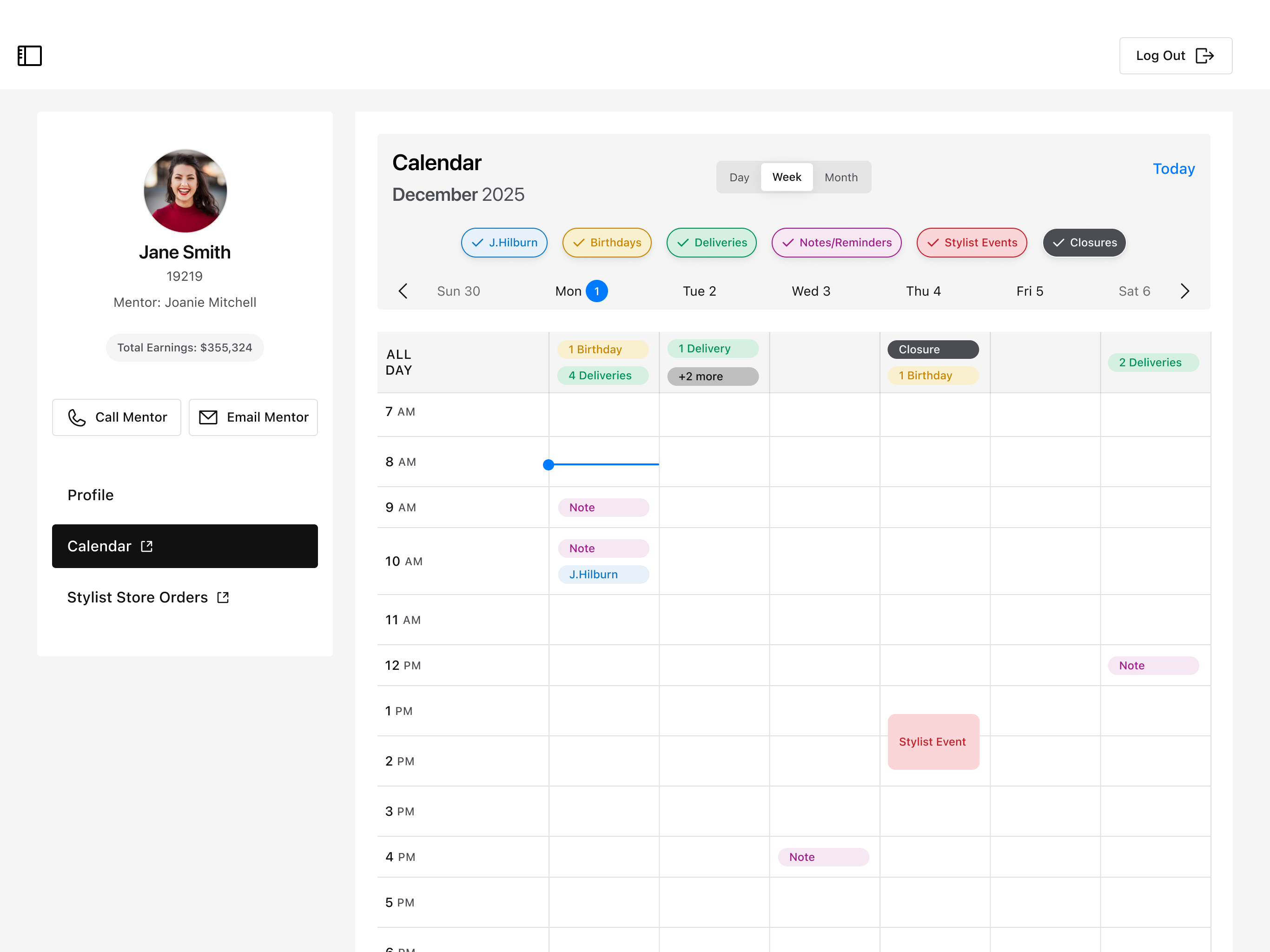 Calendar & CRM