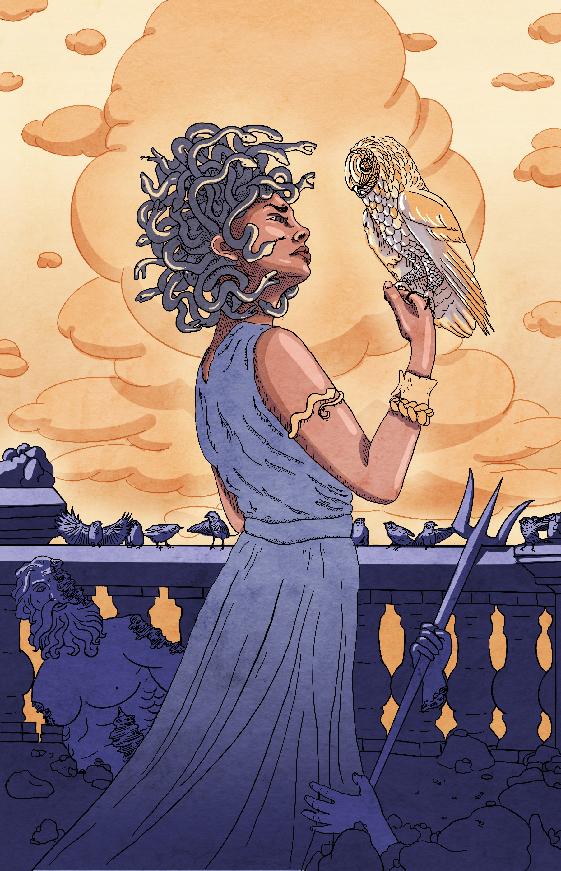 Medusa and the Owl
